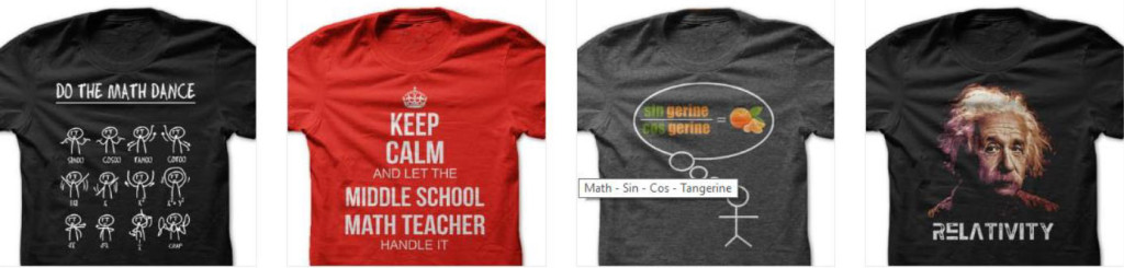Fun Math T-shirts - GET 800